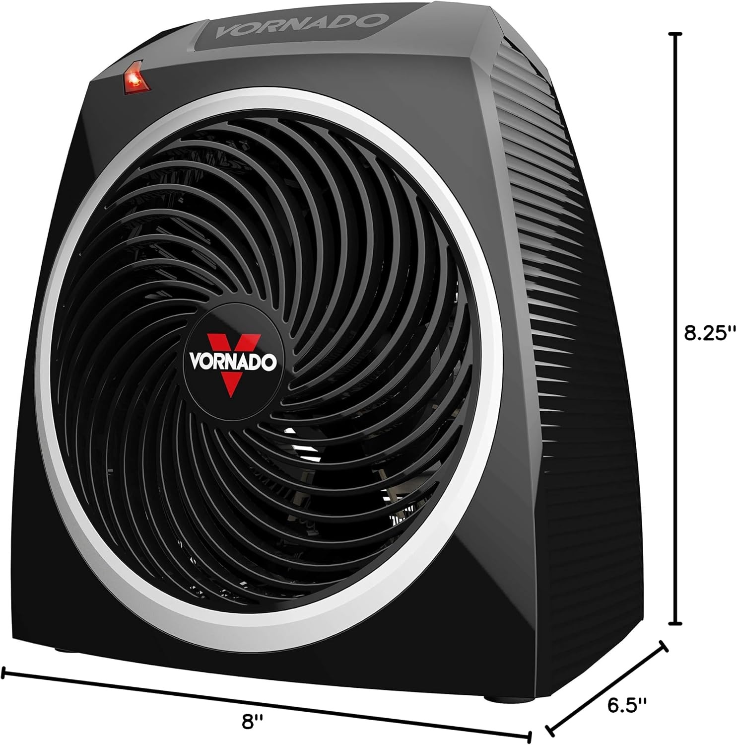 image:imageVornado VH5 Personal Vortex Space Heater 2 Heat Settings CoolTouch Exterior TipOver Protection Quiet Operation Compact Design Heater for Desktop Office and Personal Heating BlackPersonal