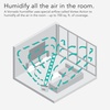 image:imageVornado EVDC300 Energy Smart Evaporative Humidifier with Automatic Shutoff 1 Gallon Capacity LED Display WhiteEVDC500  2 gallon