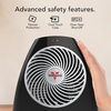 image:imageVornado VH202 2025 Personal Space Heater Advanced Safety Features 2 Heat Settings Direct Heating Fan Only Setting CoolTouch Exterior Signature Vortex Heat Circulation Gentle Heating BlackVH202 2025 Model