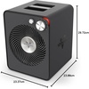 image:imageVornado VMH300 Whole Room Metal Heater with 2 Heat Settings and Adjustable Thermostat Storm GrayVMH300  Adjustable Thermostat