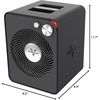 image:imageVornado VMHi300 Whole Room Metal Space Heater Mechanical Thermostat Advanced Safety TipOver Protection Gentle Heating Vortex Heat Circulation Metal Space Heater for Home and Bedroom Storm Gray