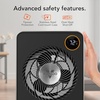 image:imageVornado VMHi600 Whole Room Metal Space Heater Digital Thermostat Remote Control 1500 Watts Stainless Steel