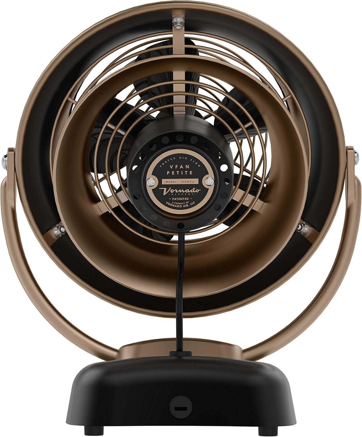 image:imageVornado VFAN Petite Alchemy Vintage Air Circulator 3Speed Retro Metal Desk Fan with Adjustable Tilt Head for Bedroom Office Dorm Cooling 12 in Compact Fan Gunmetal FinishVFAN Alchemy Petite