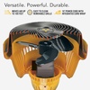 image:imageVornado 293 Large Heavy Duty Shop Fan 3 Speed Electric Fan High Impact Casing IP54Rated Motor Whole Room Air Circulator Pivoting Head Carry Handle 16 Floor Fan for Bedroom and Garage YellowYellow