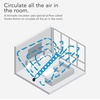 image:imageVornado 52 Whole Room Air Circulator Fan with 3 Speeds Black52  Small Tabletop