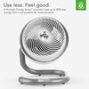 image:imageVornado 623DC Energy Smart MidSize Air Circulator Fan with Variable Speed Control Signature Vortex Airflow Powerful Cooling Targeted Airlfow Manual Control Dial Fan for Bedroom and Home White