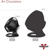 image:imageVornado 660 Large Air Circulator Fan 4Speed Whole Room Electric Fan with 90Degree Tilt Chrome Glide Bar Quiet Cooling for Bedroom Office Dorm Room Black IndoorBlack