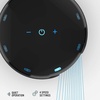 image:imageVornado ATOM 1 Oscillating Tower Fan Small Air Circulator with 4 Speeds Touch ControlsBlack 10Modern