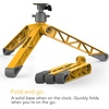 image:imageVornado EXO5 HeavyDuty Shop Air Circulator Fan with HighImpact Housing Collapsible Tripod Base Clamp Attachment Yellow 7 In