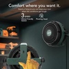 image:imageVornado EXO51 Small Heavy Duty Air Circulator 3Speed High Velocity Shop Fan Dustproof and WaterResistant Powerful Motor Industrial High Impact Case Whole Room Air Circulator GreenEXO61  Medium