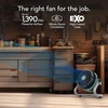 image:imageVornado EXO51 Small Heavy Duty Air Circulator 3Speed High Velocity Shop Fan Dustproof and WaterResistant Powerful Motor Industrial High Impact Case Whole Room Air Circulator GreenEXO61  Medium