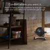 image:imageVornado EXO51 Small Heavy Duty Air Circulator 3Speed High Velocity Shop Fan Dustproof and WaterResistant Powerful Motor Industrial High Impact Case Whole Room Air Circulator GreenEXO51  Small