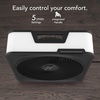 image:imageVornado Model 80X High Velocity Box Fan with Kick Stand Digital Display Removable Grille Variable Speed Control 112 Hour Timer Powerful Floor Fan for Bedroom Targeted Cooling Fan Cool GrayModel 80