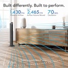 image:imageVornado OZI42DC Tower Fan with Remote and Timer Oscillating Standing Fan for Bedroom Variable Speed for Precise Control Energy Saving Design for Whole Room Cooling Indoor Floor Fan BlackOZI42 Regular
