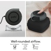 image:imageVornado PEBL Portable USB Desk Fan with Magnetic Base 2 Speed Settings Adjustable Airflow Personal Cooling Device Mini Travel Fan for Home Office and TravelPEBL PAK  Case Included