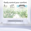 image:imageVornado PORTAL Window Fan with 3 Speeds Reversible Exhaust Mode Weather Resistant Window Fan For Kitchen Bedroom Home Low Profile BlackWhite