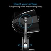 image:imageVornado Pivot Clip Personal Air Circulator 3Speed Portable Desk Fan with MultiSurface Clip 360Degree Adjustable Axis 9 in Tall 4 in Diameter Whisper Quiet Ice WhiteBlack
