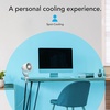 image:imageVornado Pivot Clip Personal Air Circulator 3Speed Portable Desk Fan with MultiSurface Clip 360Degree Adjustable Axis 9 in Tall 4 in Diameter Whisper Quiet Ice WhiteWhite