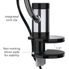 image:imageVornado Pivot Clip Personal Air Circulator 3Speed Portable Desk Fan with MultiSurface Clip 360Degree Adjustable Axis 9 in Tall 4 in Diameter Whisper Quiet Ice WhiteBlack