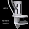 image:imageVornado Pivot Clip Personal Air Circulator 3Speed Portable Desk Fan with MultiSurface Clip 360Degree Adjustable Axis 9 in Tall 4 in Diameter Whisper Quiet Ice WhiteWhite