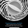 image:imageVornado Pivot Clip Personal Air Circulator 3Speed Portable Desk Fan with MultiSurface Clip 360Degree Adjustable Axis 9 in Tall 4 in Diameter Whisper Quiet Ice WhiteWhite