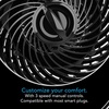 image:imageVornado Pivot3 Clip Personal Air Circulator Fan with MultiSurface Clip Quiet Portable Fan for Office or Bedroom 3 Speeds BlackPivot3 Clip