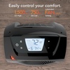 image:imageVornado TAVH10 2025 Space Heater with Remote for Home Fan Only Option Digital Display with Adjustable Thermostat Advanced Safety Features Timer Auto Climate Control Heater for Bedroom BlackTAVH10 2025 Model