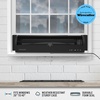 image:imageVornado TRANSOM Window Fan with 4 Speeds Remote Control Reversible Exhaust Mode Weather Resistant Case Black Whole RoomBlack
