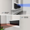 image:imageVornado TRANSOM Window Fan with 4 Speeds Remote Control Reversible Exhaust Mode Weather Resistant Case Black Whole RoomBlack