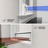 image:imageVornado TRANSOM Window Fan with 4 Speeds Remote Control Reversible Exhaust Mode Weather Resistant Case Black Whole RoomWhite