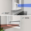 image:imageVornado TRANSOM Window Fan with 4 Speeds Remote Control Reversible Exhaust Mode Weather Resistant Case Black Whole RoomWhite