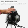 image:imageVornado Zippi Small Personal Fan Foldable Cooling for Desk 2 Speed Settings Soft Nylon Blades Directable Airflow Perfect Fan for Office and Bedroom Multiple Color Options Graphite GrayBlack