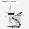 image:imageVornado Zippi Small Personal Fan Foldable Cooling for Desk 2 Speed Settings Soft Nylon Blades Directable Airflow Perfect Fan for Office and Bedroom Multiple Color Options Graphite GrayICE