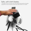 image:imageVornado Zippi Small Personal Fan Foldable Cooling for Desk 2 Speed Settings Soft Nylon Blades Directable Airflow Perfect Fan for Office and Bedroom Multiple Color Options Graphite GrayICE