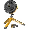 image:imageVornado EXO5 HeavyDuty Shop Air Circulator Fan with HighImpact Housing Collapsible Tripod Base Clamp Attachment Yellow 7 In