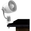 image:imageVornado Pivot Clip Personal Air Circulator 3Speed Portable Desk Fan with MultiSurface Clip 360Degree Adjustable Axis 9 in Tall 4 in Diameter Whisper Quiet Ice WhiteWhite