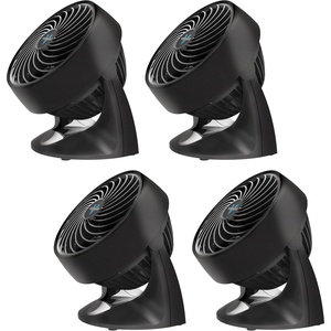 image:imageVornado 133 Small Room Air Circulator Fan 2 Speeds Adjustable Head Table Fan for Desk Nightstand BlackSmall Pack of 4