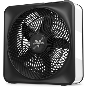 image:imageVornado Model 80X High Velocity Box Fan with Kick Stand Digital Display Removable Grille Variable Speed Control 112 Hour Timer Powerful Floor Fan for Bedroom Targeted Cooling Fan Cool GrayModel 80