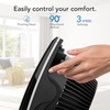 image:imageVornado 673T Whole Room Air Circulator Fan 3 Speed Settings 90 Degree Pivoting Head Deep Pitched Blades Vortex Action Technology Black Electric Fan for Bedroom Office HomeWhole Room