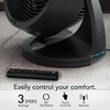image:imageVornado 753 OSC Whole Room Air Circulator Fan with Oscillation Included Remote Auto Mode Aromatherapy with Included Scent Pads 3 Speeds EasyClean Removable Grille Powerful Airflow Black
