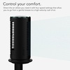 image:imageVornado ATOM 1S Compact Oscillating Tower Fan with Removable Stand 40 tall 4 Speeds  BlackSmall