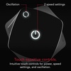 image:imageVornado HELIX2 Personal Tower Fan with 2 Speed Settings Illuminated Touch Controls 70Degrees of Oscillation Small Footprint BlackHELIX2 Oscillating