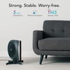 image:imageVornado STRATA Compact Oscillating High Velocity Floor Fan with Remote Control 5 Speeds 184 in Tall Powerful Air Circulator for Home Electric Cooling Fan BlackCompact Fan