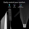 image:imageVornado STRATA Compact Oscillating High Velocity Floor Fan with Remote Control 5 Speeds 184 in Tall Powerful Air Circulator for Home Electric Cooling Fan BlackCompact Fan