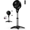 image:imageVornado 6803 OSC Whole Room Pedestal Circulator with Oscillation Included Remote 3544 Adjustable Height Timer Aromatherapy with Included Scent Pads 4 Speed Settings EasyClean Removable Grille