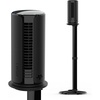 image:imageVornado ATOM 1S Compact Oscillating Tower Fan with Removable Stand 40 tall 4 Speeds  BlackSmall