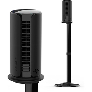 image:imageVornado ATOM 1S Compact Oscillating Tower Fan with Removable Stand 40 tall 4 Speeds  BlackSmall