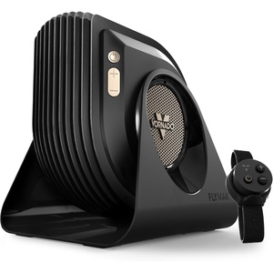 image:imageVornado FLY MAX High Velocity Floor Fan 4 Speed Settings 180 Adjustable Tilt Remote Control 2300 FPM Powerful Airflow Fitness Cooling for Gym Workout and Training Black