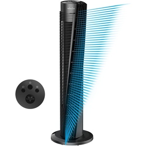 image:imageVornado OSC84 41 Whole Room Oscillating Tower Fan Remote Control 70Degree Oscillation Quiet Operation 4 Speed Settings 8Hour Timer Powerful Air Circulation Black