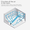 image:imageVornado 573 Compact Flat Panel Air Circulator Fan 3 Speeds Moves Air 60 Feet Fan for Bedroom Home Office Black573